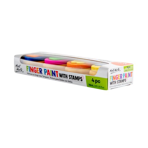 MONT MARTE KIDS FINGER PAINTS with Stamp - 4 Piece(2)